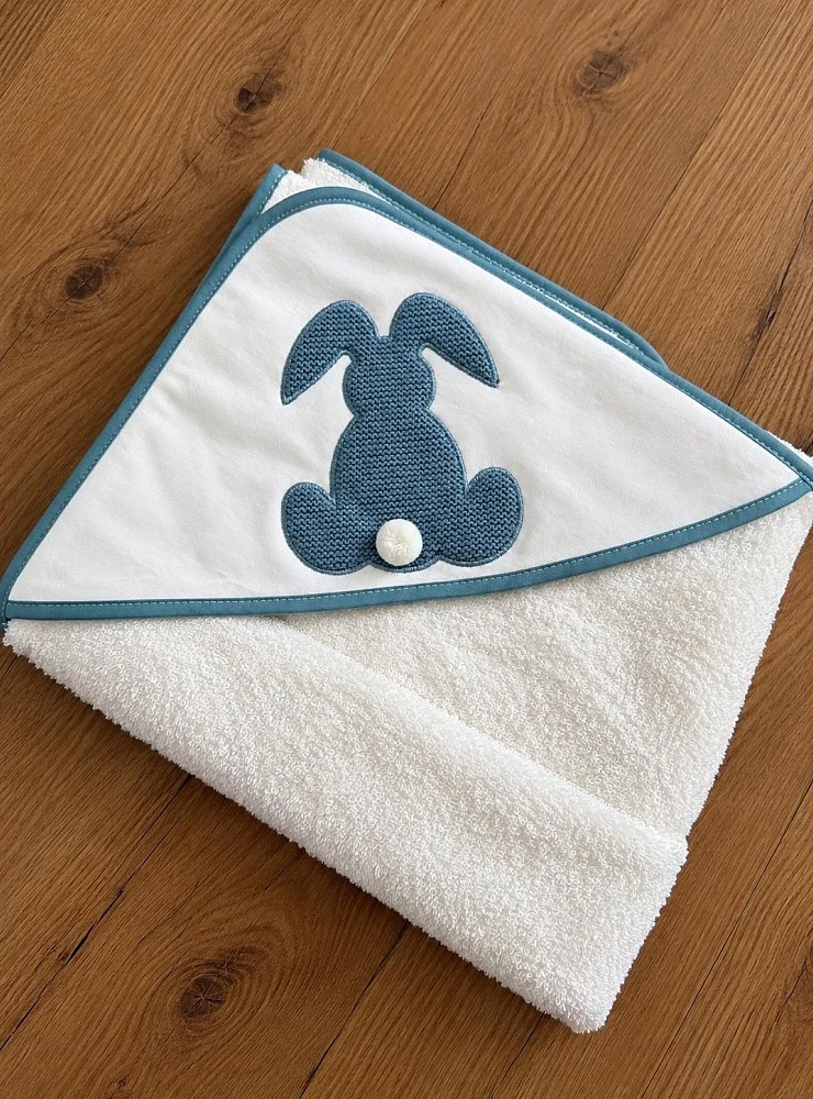 100% Cotton Hooded Baby Bath Towel | 100x100 cm