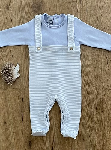 100 x 100 cotton romper or pajamas in two colors.