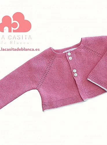 100 x 100 cotton short jacket for girls Hydrangeas collection.