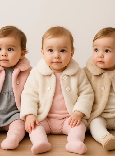 Abrigo de pelo para niña en tres colores. Forro pelo