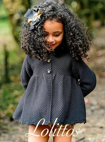 Abrigo en punto negro colección Globo de Lolittos