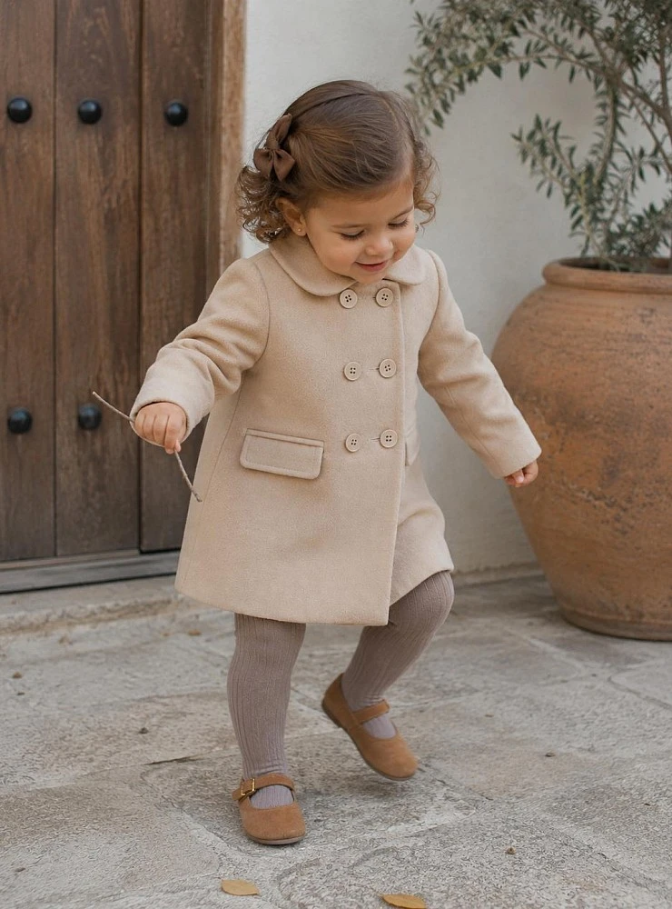 Abrigo Inglés Unisex de Paño Camel