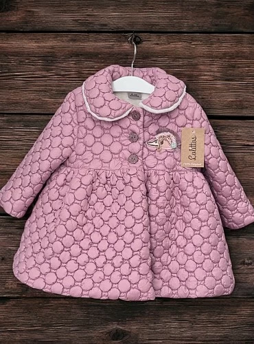 Abrigo para niña en dos colores, Colección Erizo de Lolittos