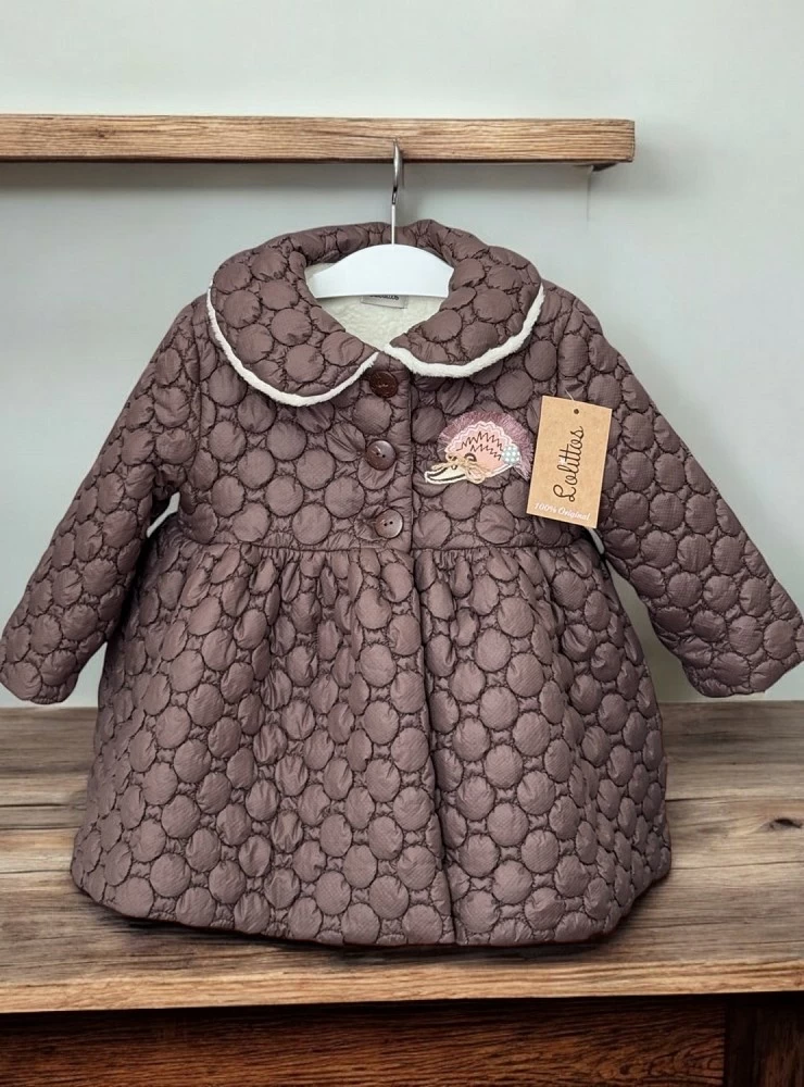 Abrigo para niña en dos colores, Colección Erizo de Lolittos