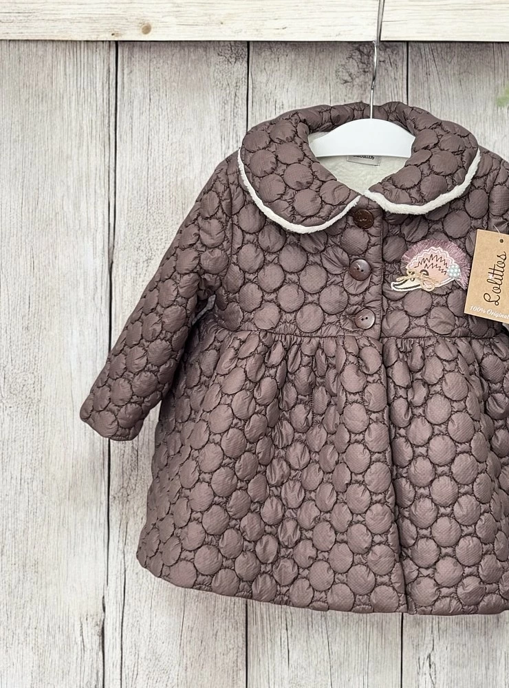 Abrigo para niña en dos colores, Colección Erizo de Lolittos