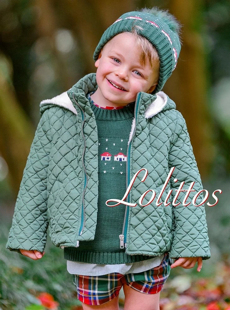 Abrigo para niño acolchado colección Poalla de Lolittos