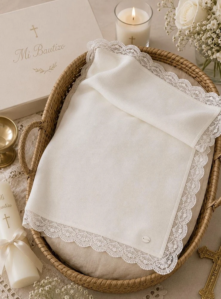 Amieva collection christening shawl