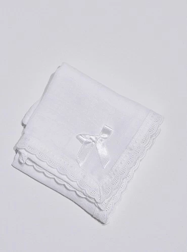 Babita of white gauze with bow and lace. 4 colors