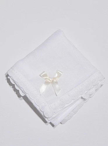 Babita of white gauze with bow and lace. 4 colors