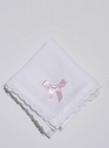 Babita of white gauze with bow and lace. 4 colors