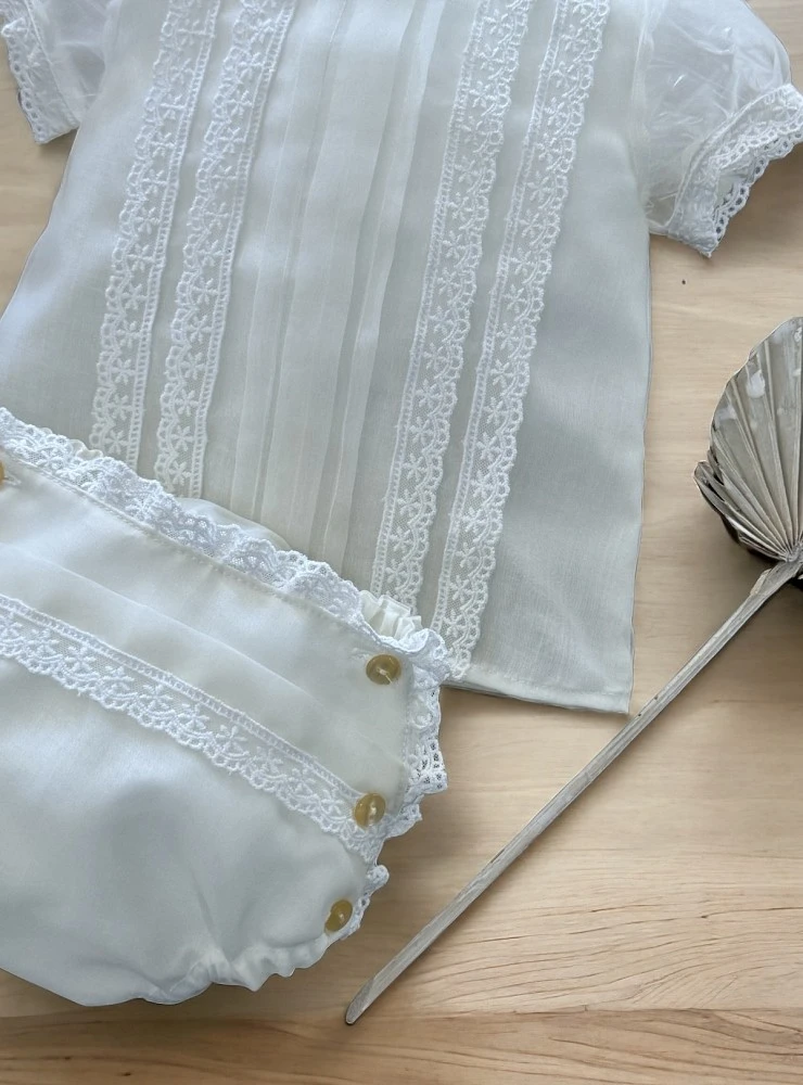 Baby Boy Christening Set Pearl Collection