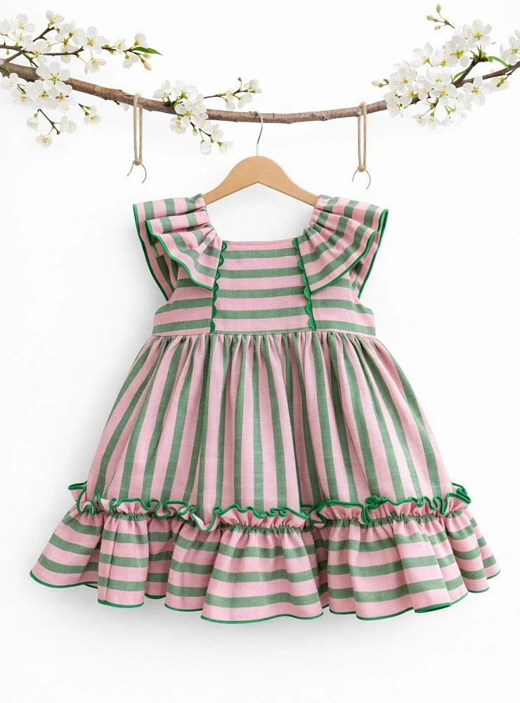 Baby dress and bloomer set from the watermelon collection