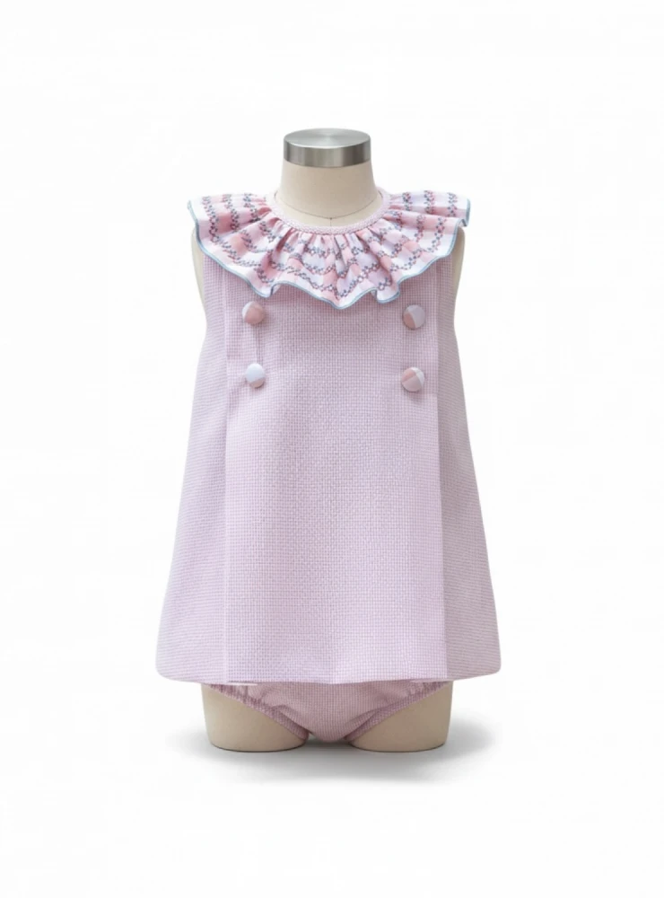 Baby dress and panties from the Strawberry and Cream collection