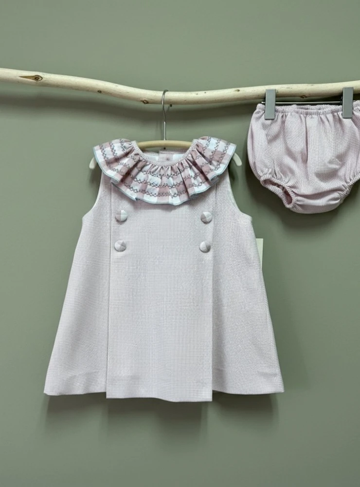 Baby dress and panties from the Strawberry and Cream collection