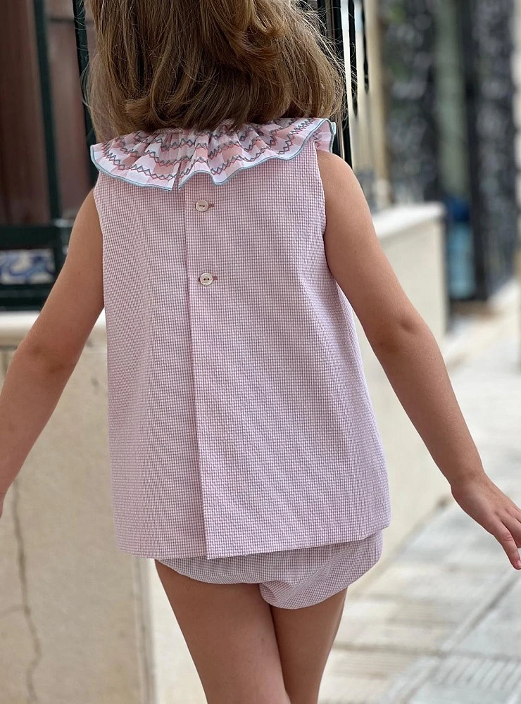 Baby dress and panties from the Strawberry and Cream collection