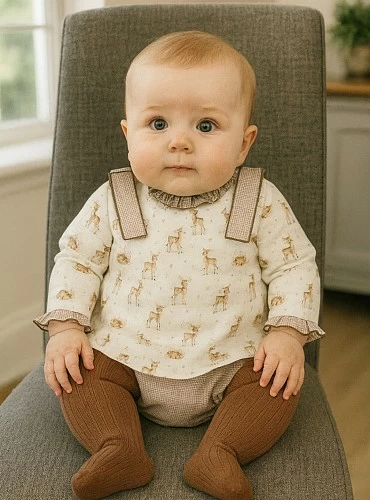 Baby dress and panty set from Foque La Montaña Collection