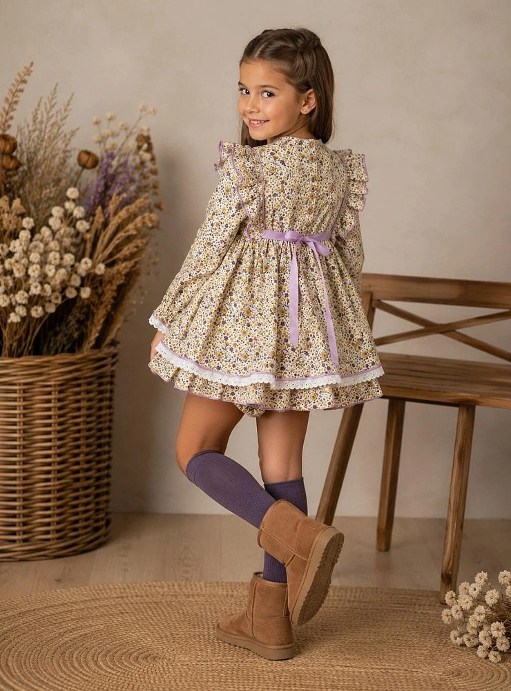 Baby dress with bloomers and sweater. Lolittos Sprout Collection
