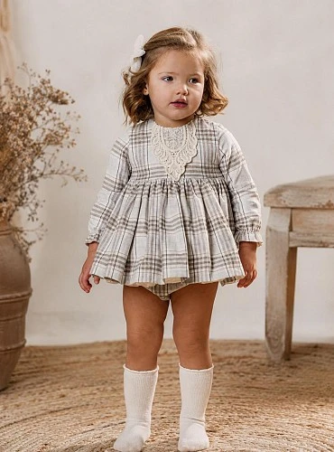 Baby girl outfit, dress and panties, Bella Collection