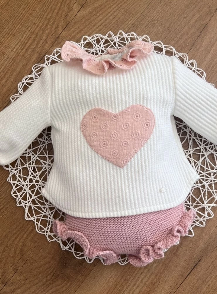 Baby girl sweatshirt and panty set Lucas Collection