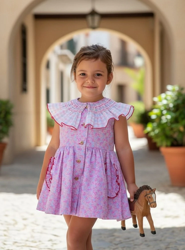 Baby Jesus set with bloomers, Petunias collection