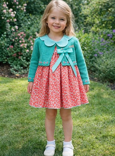 Baby outfit with bloomers and jacket, Aroma Collection