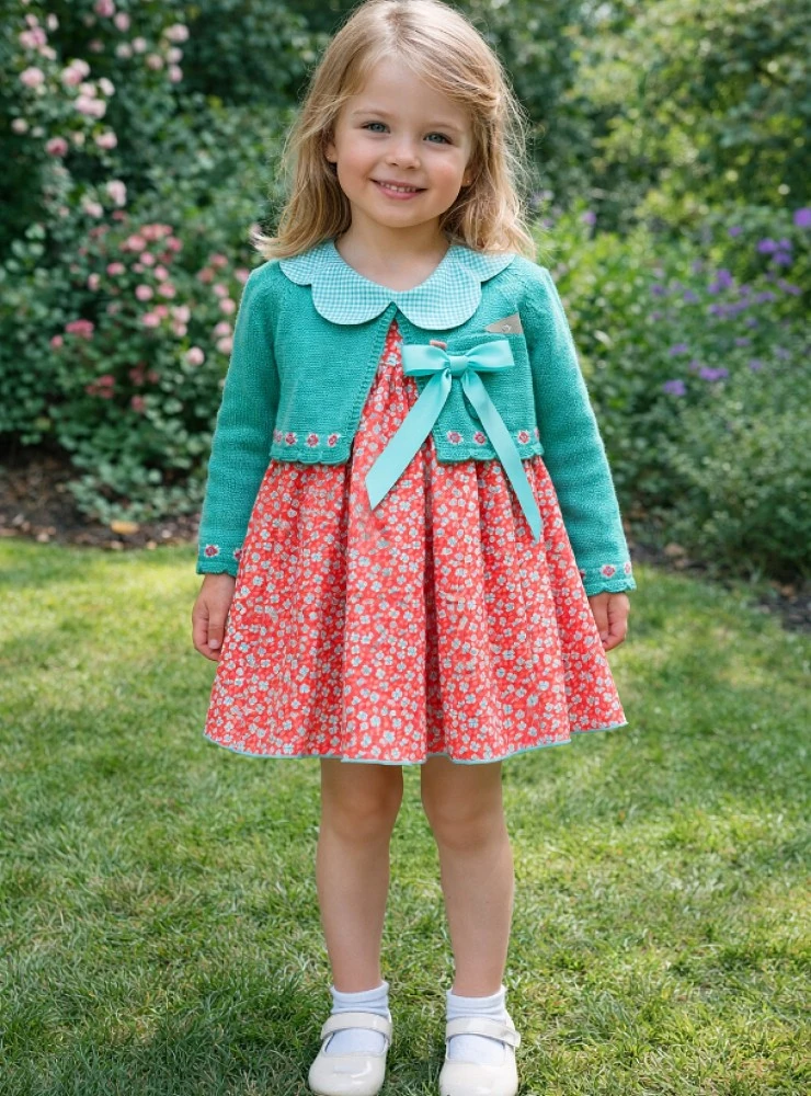 Baby outfit with bloomers and jacket, Aroma Collection