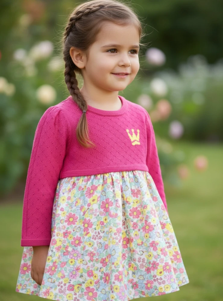 Baby outfit with bloomers and sweater from the Cósima Collection