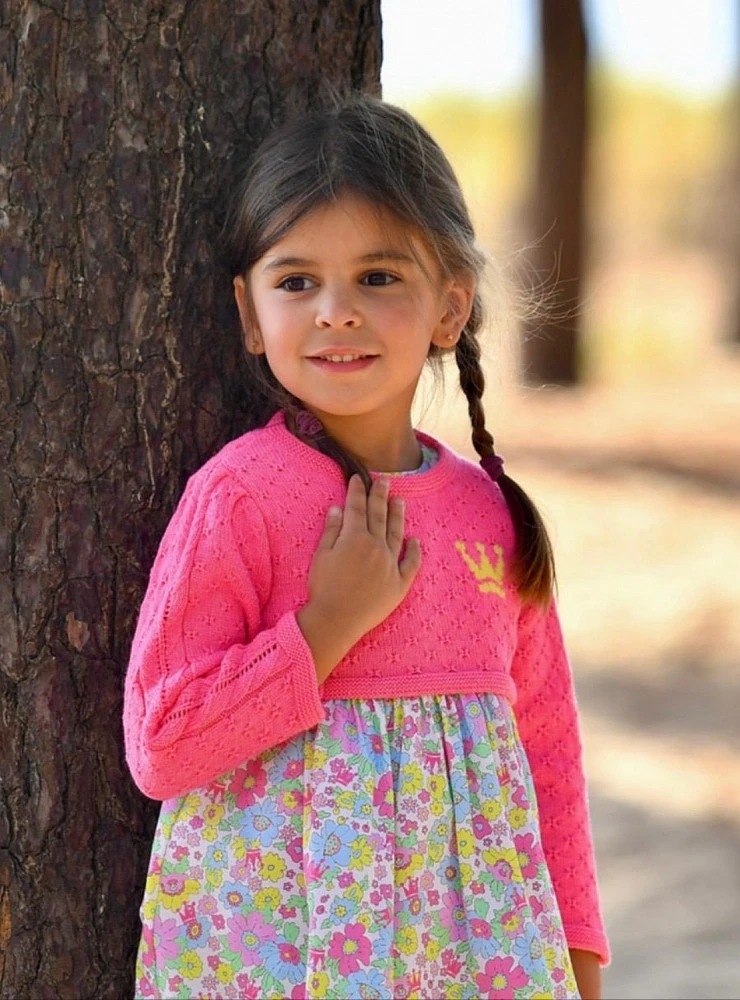 Baby outfit with bloomers and sweater from the Cósima Collection