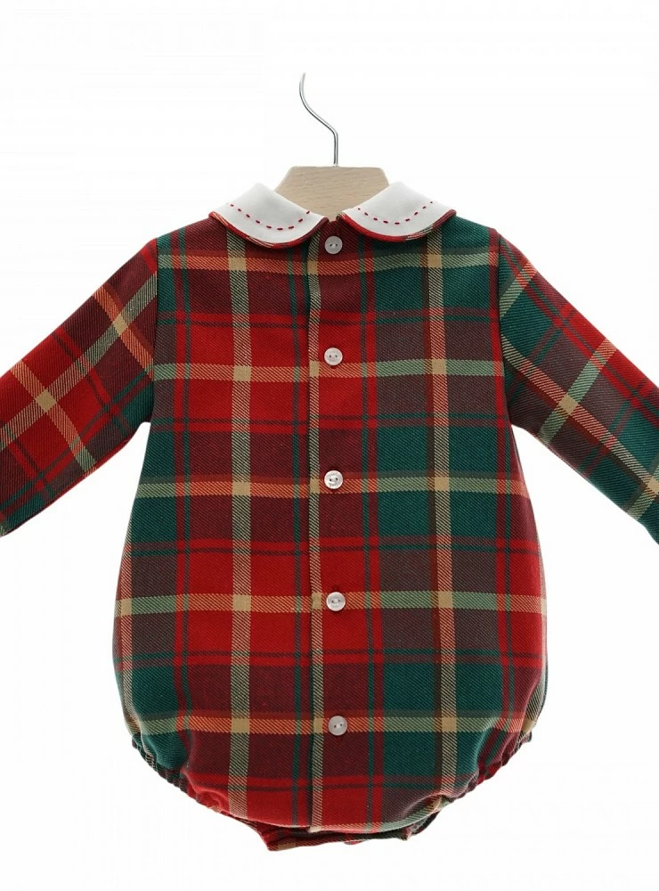 Baby romper for boys, Tartan collection