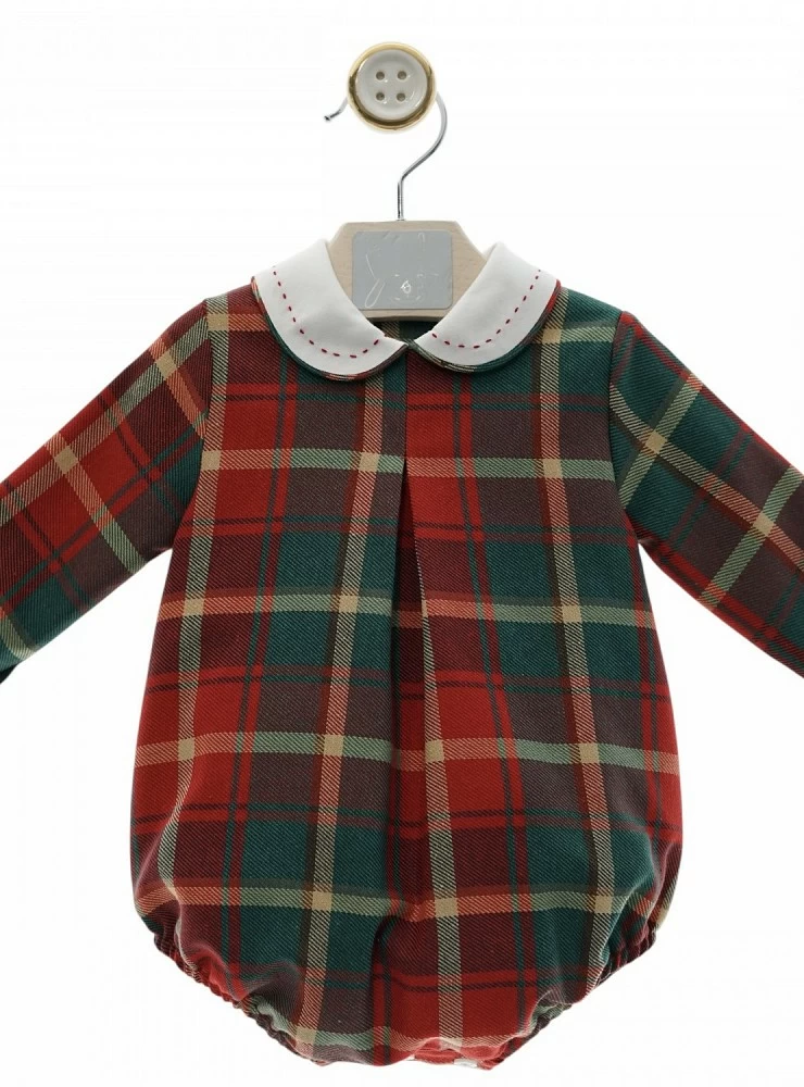 Baby romper for boys, Tartan collection