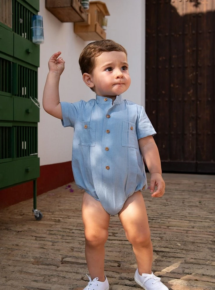 Baby romper with pockets