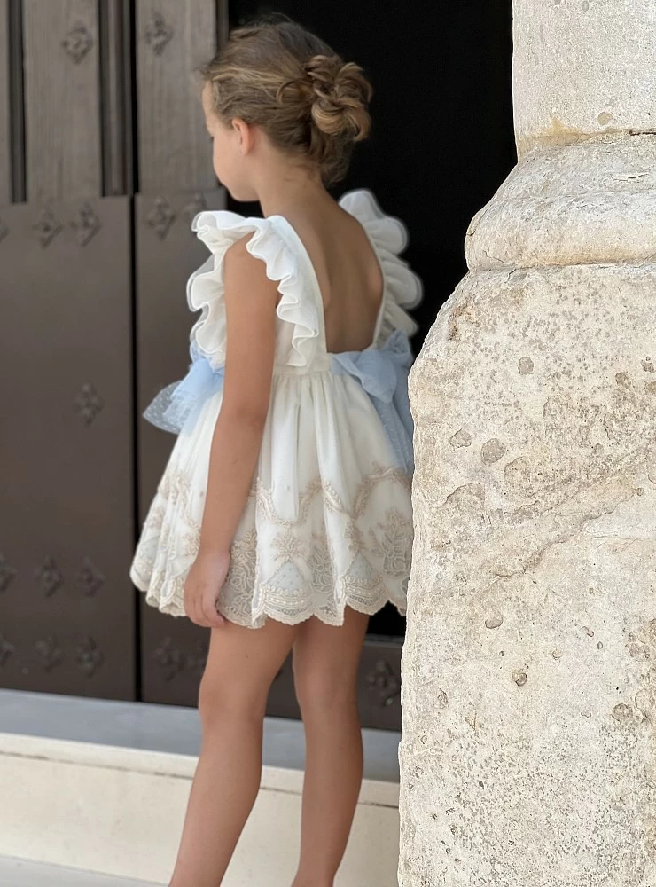 Costes dot ruffle online dress