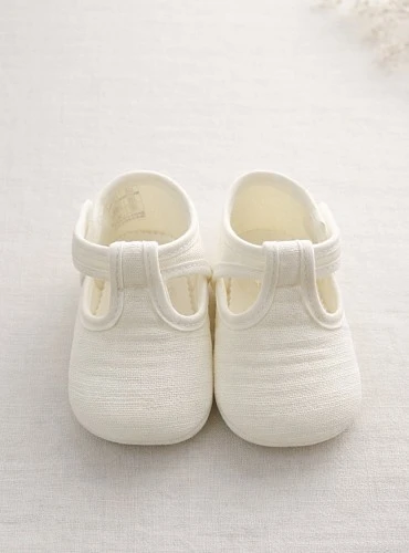Beige linen sandals for boys. Special occasion.