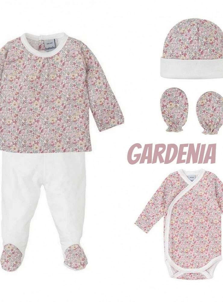 Birth pack for a girl. 5 Pieces Gardenia Collection