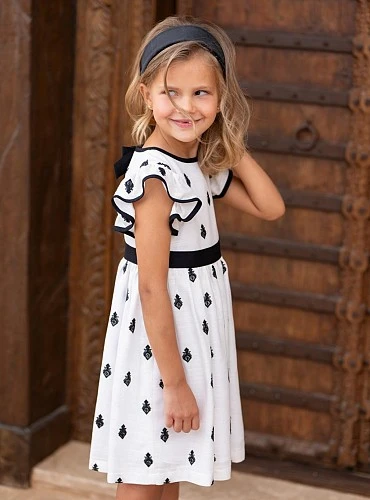 Black and white dress, Mexico collection