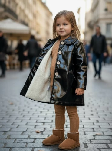 Black patent leather coat with lapels from La Martinica