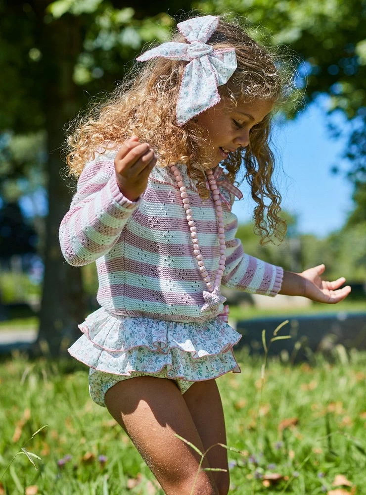 Blouse with panties and Martinique sweater. Kids & Baby Collection