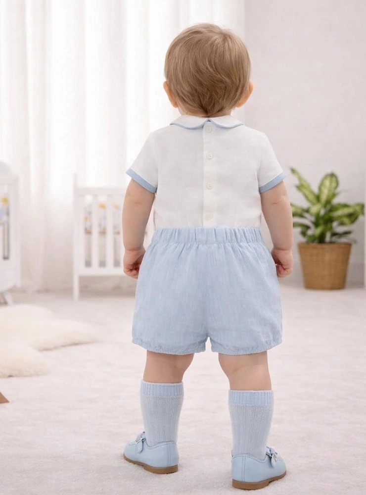 Blue shirt and bloomer set. Victoria Collection