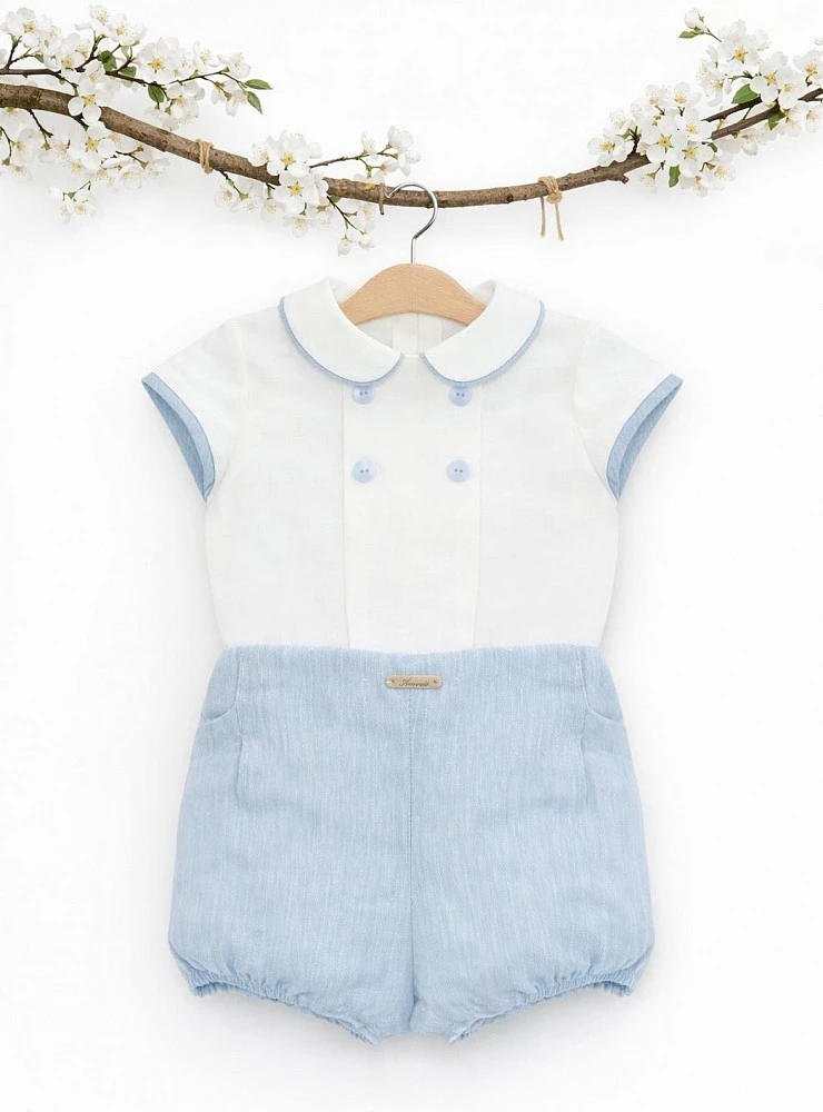 Blue shirt and bloomer set. Victoria Collection