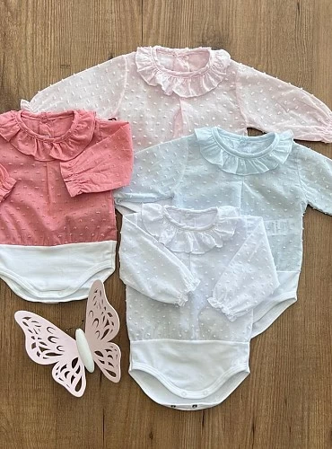 Body camisa de plumeti en varios colores. Unisex