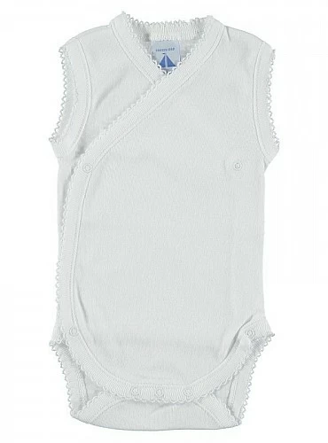 Body cruzado unisex. Blanco