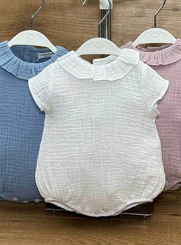 Body pelele de bambula en tres colores