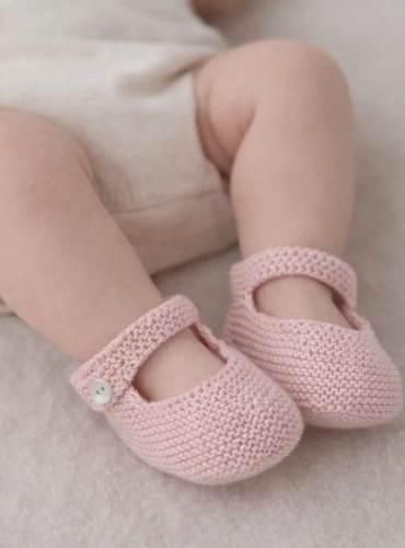 Booties in 100% cotton knit, Toronto collection