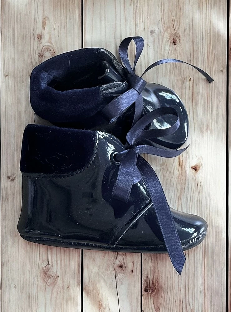 Botas marino de charol y ante. Unisex