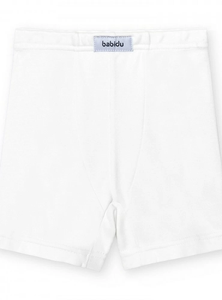 Boxer de algodón Blanco para niño