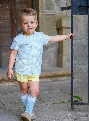 Boy's outfit: shirt and shorts, Te Quiero collection