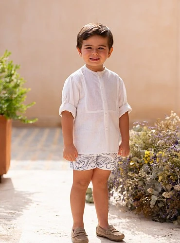 Boy's shirt and trousers set, Salitre Collection