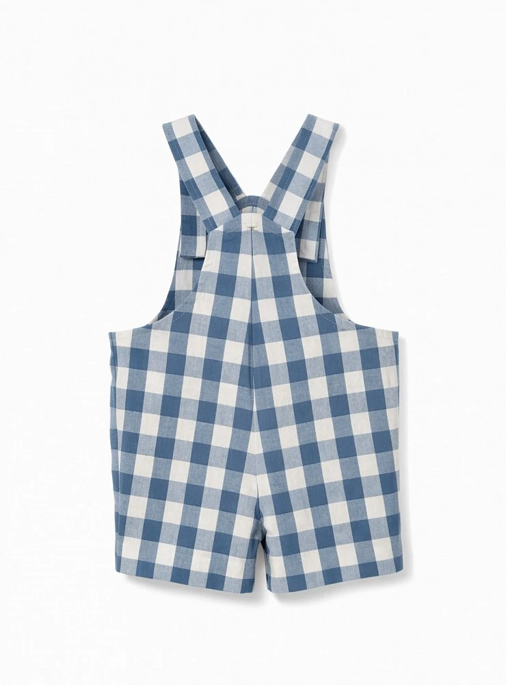 Boy's dungarees in blue and white checks