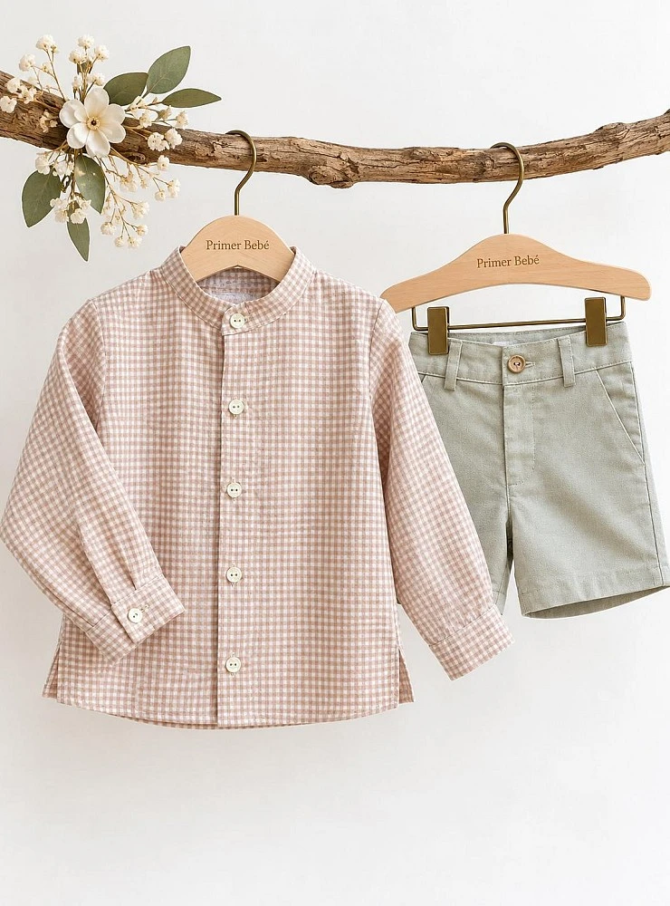 Boys' gingham shirt and trousers set – Rouse by Copo collection