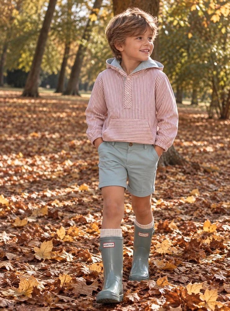 Boys' Hooded Shirt and Trousers Set – Mango by Copo Collection